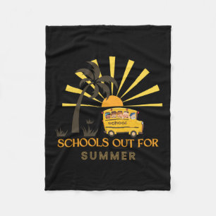 Schools Out For Summer- Happy Kids Fleece Blanket