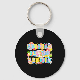 School's out for summer happy last day of school key ring