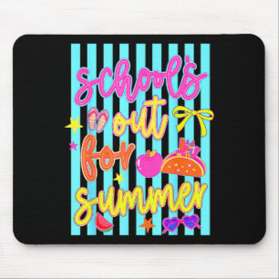 School's out for summer last day of school preppy mouse pad
