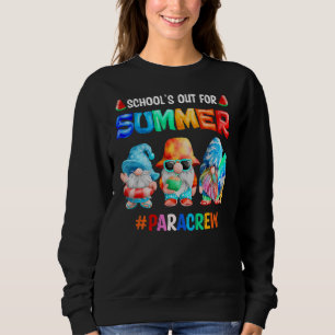 Schools Out For Summer Lunch Lady Crew Gnomes Summ Sweatshirt