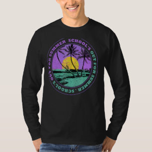 School's Out For Summer Quote For Palm Sun Beach T-Shirt