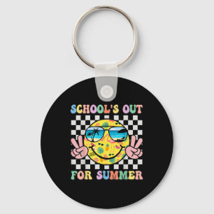 Schools Out For Summer Smile Teacher Kids Last Day Key Ring