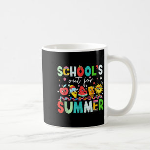 School's out for summer teacher boy kids last day coffee mug