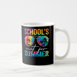 Schools Out For Summer Tie Dye Last Day Teacher Coffee Mug