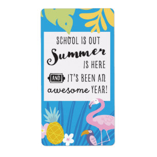 "School's Out Summer is Here" Favour Bag Tags
