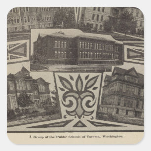 Schools, Tacoma, Wash Square Sticker