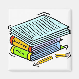 Schoolwork Pile Magnet