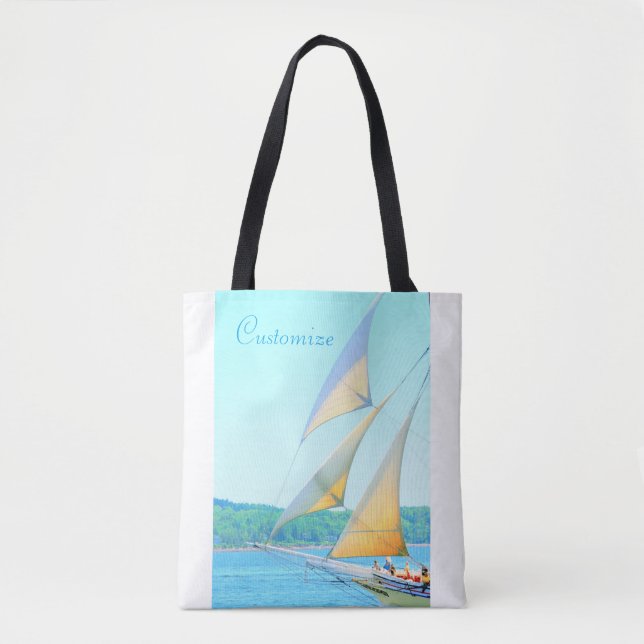 schooner jibs aflying tote bag (Front)