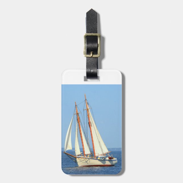 schooner sailing tag (Front Vertical)