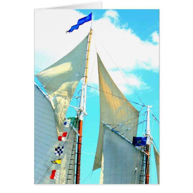 schooner sails card (Front)