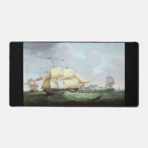 Schooner ship Harriet 1900s Desk Mat