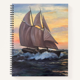 Schooner Spiral Notebook