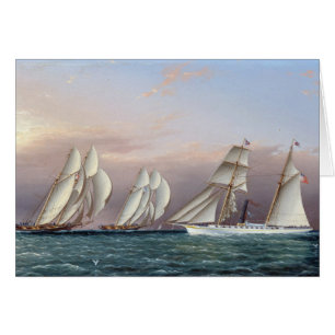Schooners Dreadnought and Columbia 1870
