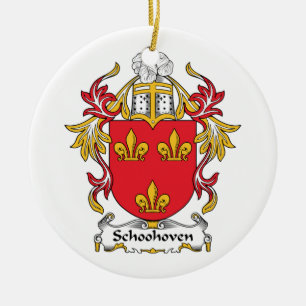 Schoonhoven Family Crest Ceramic Tree Decoration