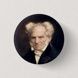 schopenhauer 3 cm round badge