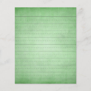 SCHPPR GREEN SCHOOL LINED PAPER EDUCATION BACKGROU