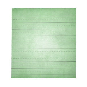 SCHPPR GREEN SCHOOL LINED PAPER EDUCATION BACKGROU NOTEPAD