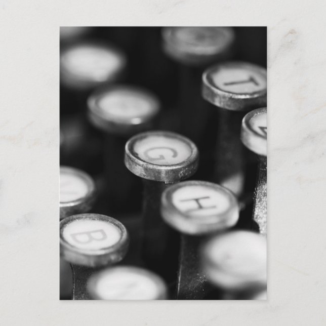 Schreibmaschinentasten Postcard (Front)