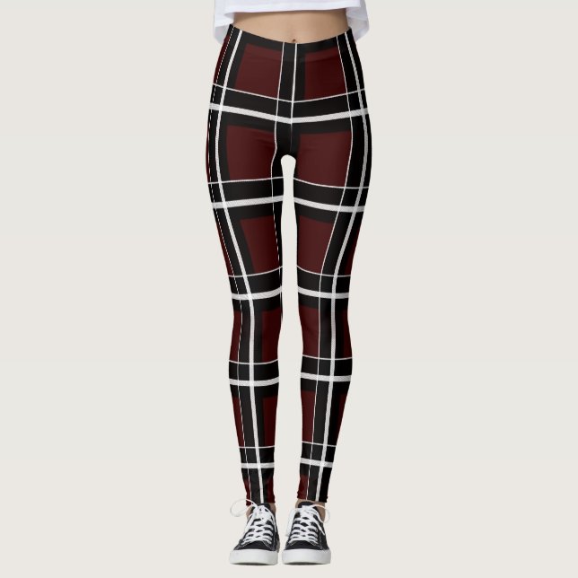 Schreiner University Tartan Leggings (Front)