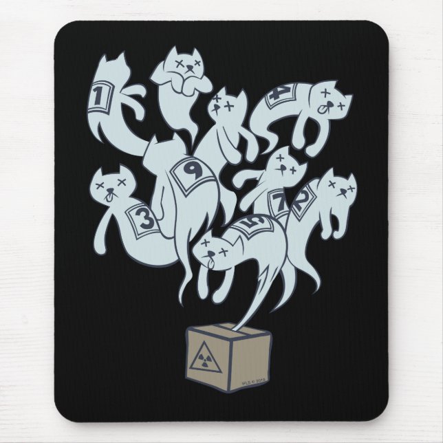 Schrödinger Cat 9 Lives Mouse Pad (Front)
