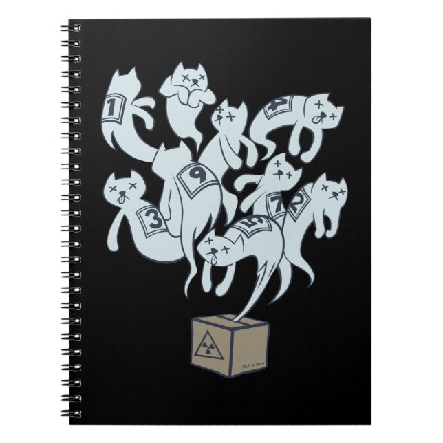 Schrödinger Cat 9 Lives Notebook (Front)