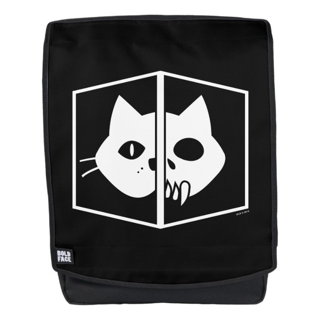 Schrödinger Cat Graphic Backpack (Front)