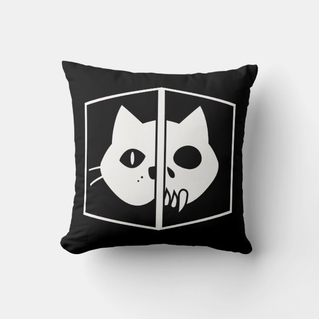 Schrödinger Cat Graphic Cushion (Front)