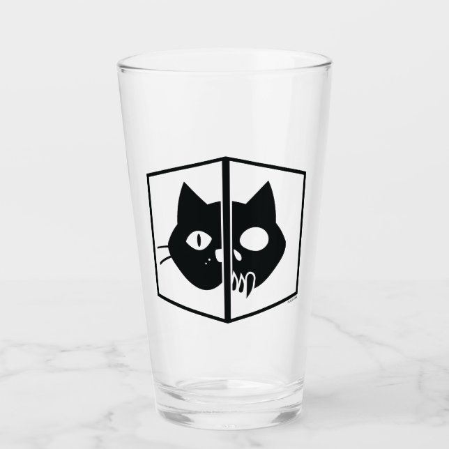 Schrödinger Cat Graphic Glass (Front)