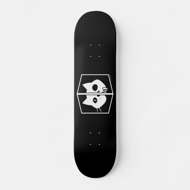 Schrödinger Cat Graphic Skateboard (Front)