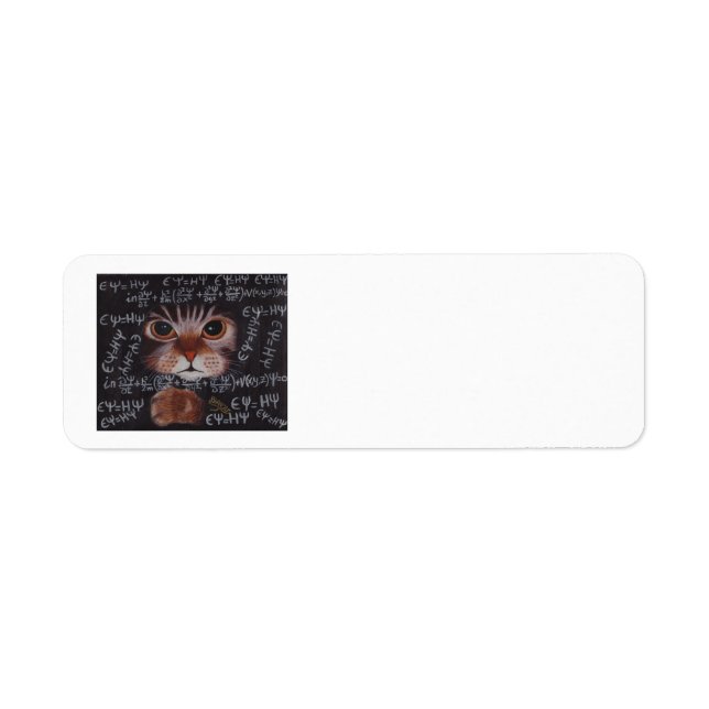 SCHRÖDINGER CAT RETURN ADDRESS LABEL (Front)
