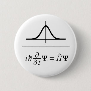 Schrödinger Equation 6 Cm Round Badge