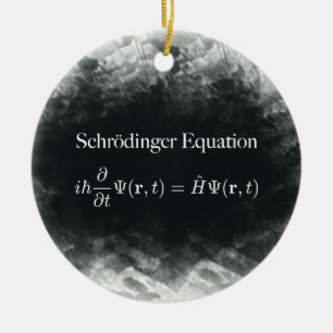 Schrödinger Equation Math & Quantum Physics Ceramic Tree Decoration