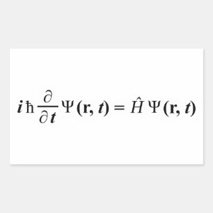 Schrödinger Gleichung Schrodingers equation Rectangular Sticker