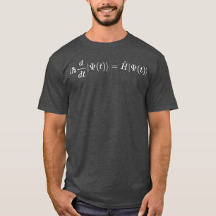Schrodinger math and physics formula equation T-Shirt