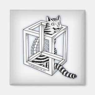 Schrodinger the Cat Magnet