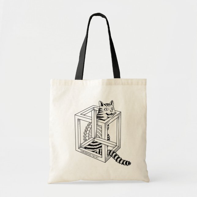Schrodinger the Cat Tote Bag (Front)