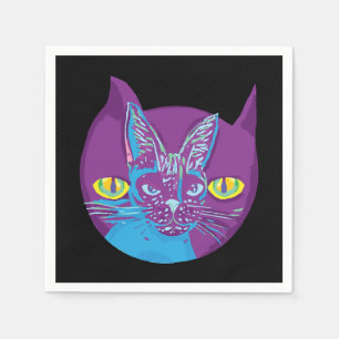 Schrodinger's cat, artistic napkin