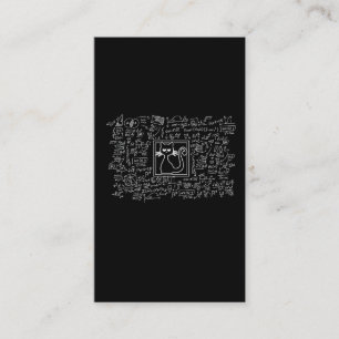 Schrodingers Cat Box Funny Science Nerd Physics Business Card