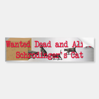 Schrodinger's Cat Bumper Sticker