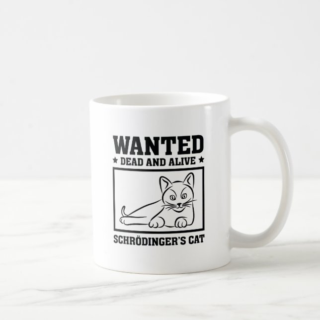 Schrodinger's Cat Coffee Mug (Right)