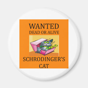 schrodinger's cat joke magnet