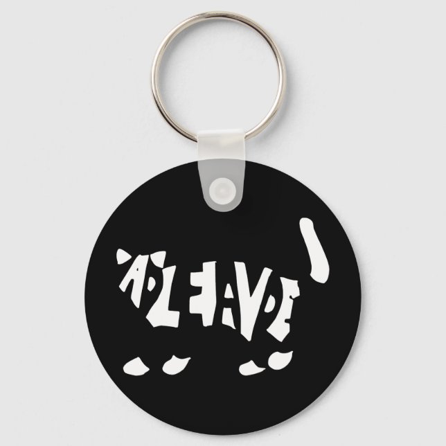 Schrödinger's cat key ring (Front)