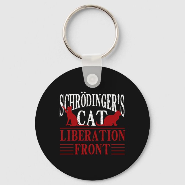Schrödingers Cat Liberation Front Atom Key Ring (Front)