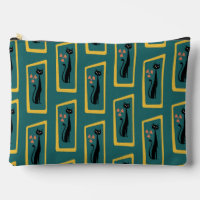 Schrödinger's Cat Mid Century Modern dark blue