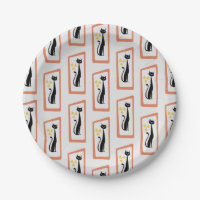 Schrödinger's Cat Mid Century Modern orange
