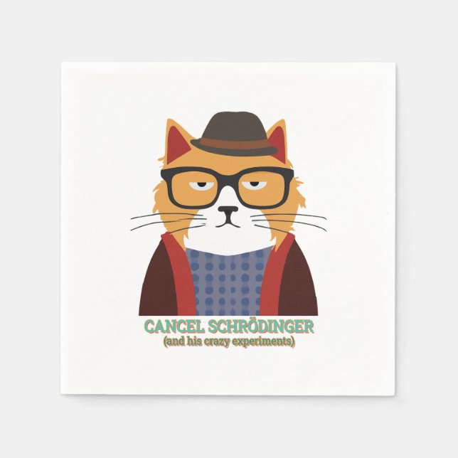 Schrodinger's Cat Napkin (Front)