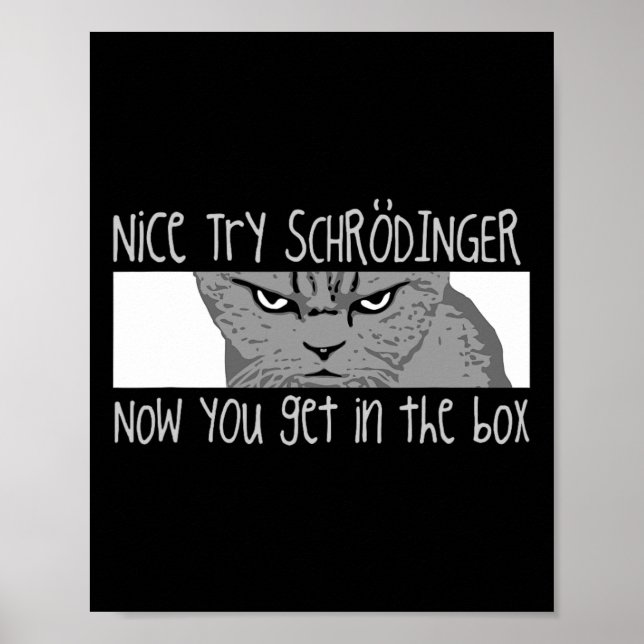 Schrodinger's Cat - Physicist  Poster (Front)