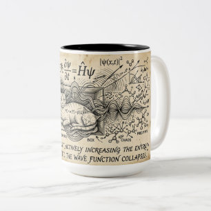 Schrodinger's Cat Quantum Physics Mug Wave fnctn