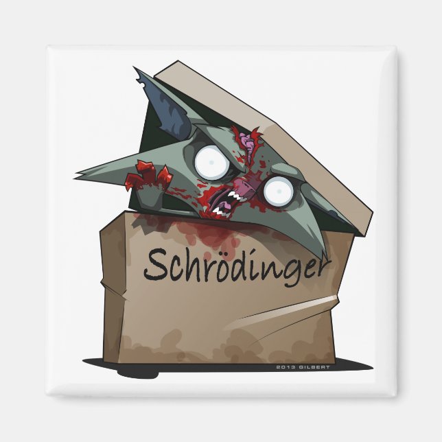 Schrödinger's Cat Solution Magnet (Front)