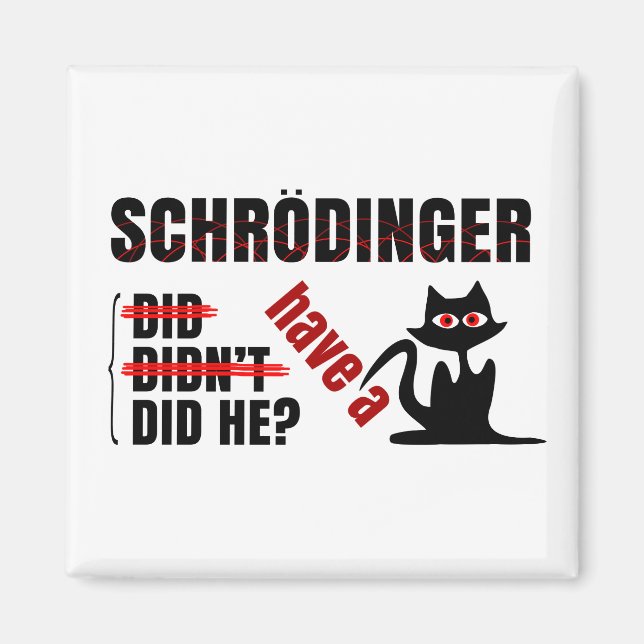 Schrodinger's Dillema Magnet (Front)
